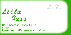 lilla huss business card